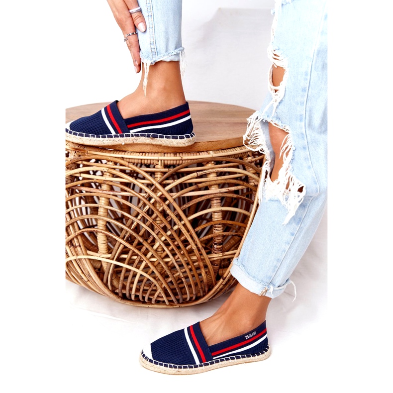 Big Star Dámská espadrilles velká hvězda HH274483 Navy Blue modrý 2