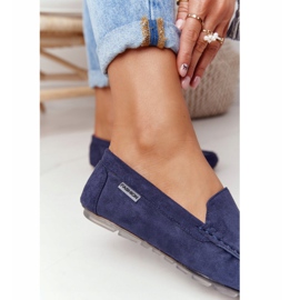 PH1 Dámské semišové mokasíny Navy Blue San Marino modrý 4