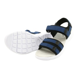 American Club Dámské sportovní sandály Sports Leather Insert RL45/21 Black and Navy Blue černý 2