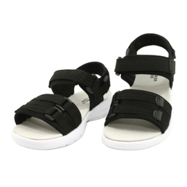 American Club Dámské sandály Sports Leather Insert RL45/21 Black černý 1