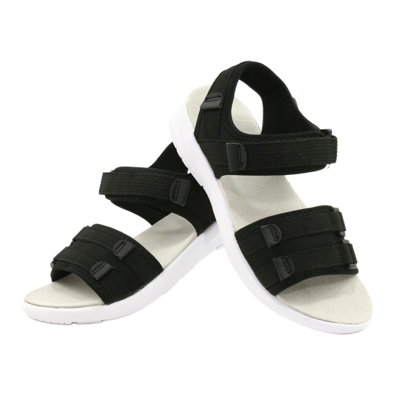 American Club Dámské sandály Sports Leather Insert RL45/21 Black černý 3