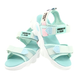 American Club Dívčí zelené sandály zelené RL32/21 zelená 3