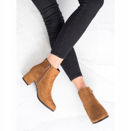 Clowse Klasické semišové kozačky hnědý 2