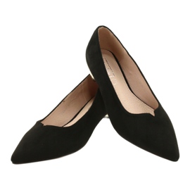 Lodičky se zlatými podpatky FILIPPO DP2091 / 21 BK černá 5