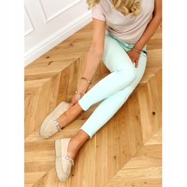 Espadrilky s kameny béžová 100-131-SC-1 béžová béžový 2