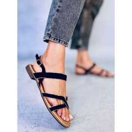 Černé dámské sandály H8-177 Black černý 2