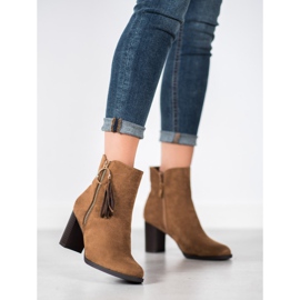 Filippo Stylové semišové kozačky hnědý 1 Filippo Stylové semišové kozačky hnědý 1