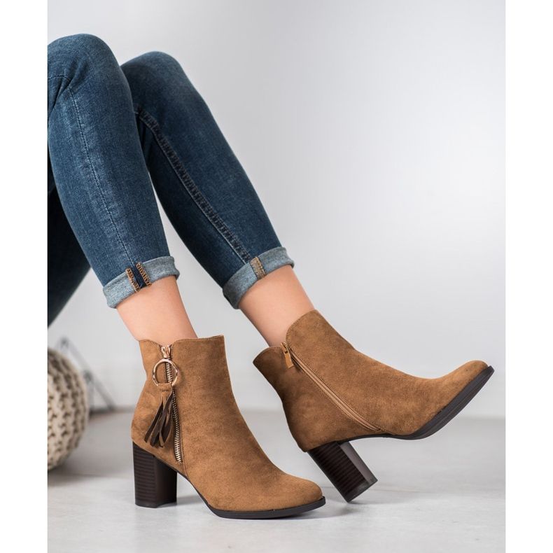 Filippo Stylové semišové kozačky hnědý 2 Filippo Stylové semišové kozačky hnědý 2