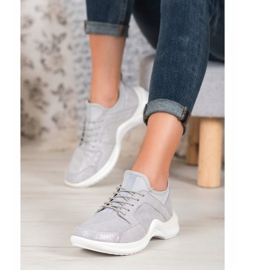 Sportovní obuv z kůže VINCEZA šedá 1