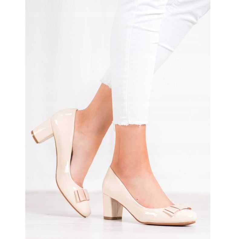 Weide Lakovaná čerpadla béžový 1