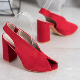 Filippo Nazouvací sandály na baru červené 1 Filippo Nazouvací sandály na baru červené 1