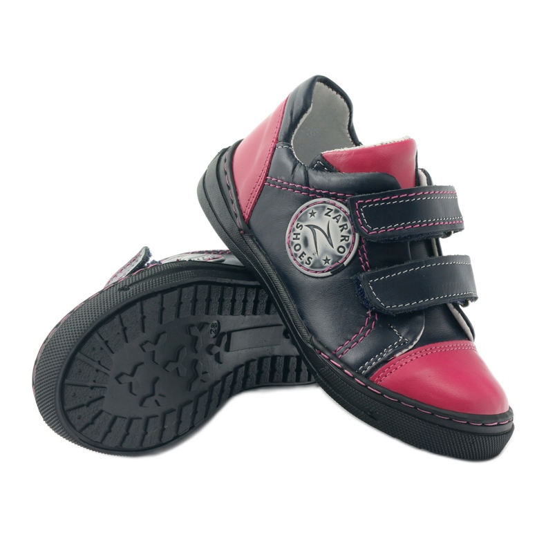 Dívčí boty Zarro 85/09 růžové námořnická modrá vícebarevný růžový 3