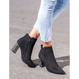 Boty s hadím motivem VINCEZA černý 2