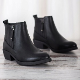 Bella Paris Teplé boty se zapínáním na zip černá 2