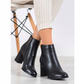 Filippo Klasické kozačky na sloupek černá 1 Filippo Klasické kozačky na sloupek černá 1