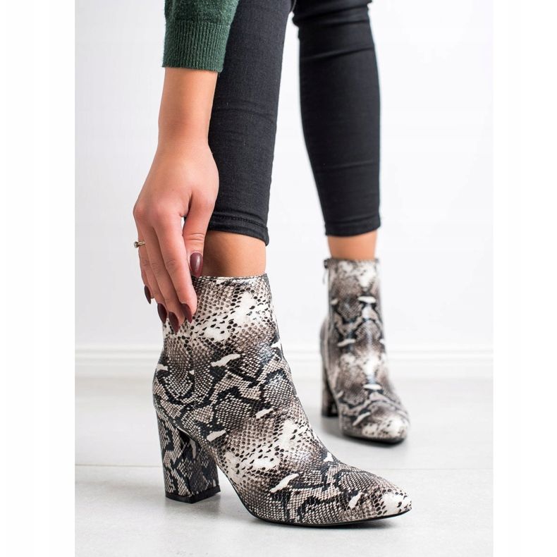 Goodin Boty ve Spitz Snake Print vícebarevný 1