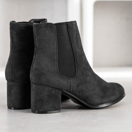 J. Star Teplé vysoké podpatky černá 1