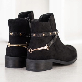 Bestelle Módní černé boty černý 1