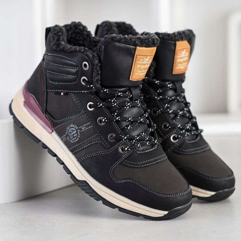 Arrigo Bello Černé trekové boty černá 1