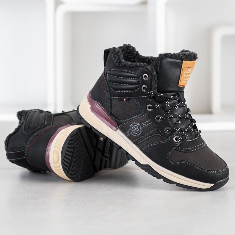 Arrigo Bello Černé trekové boty černá 2