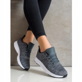 SHELOVET Lehké šněrovací tenisky šedá 2