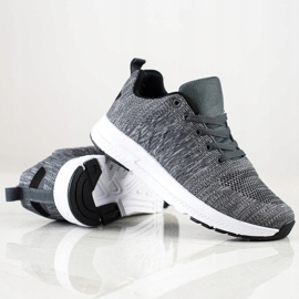 SHELOVET Lehké šněrovací tenisky šedá 1