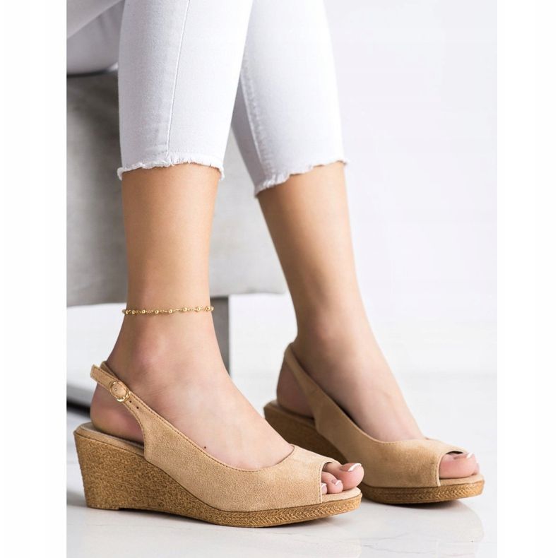 Goodin Neformální klínové sandály hnědý 1