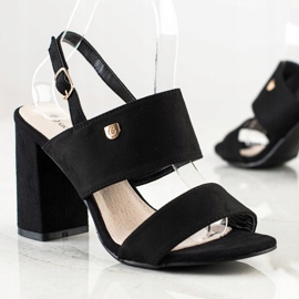 Goodin Sandály Na Širokém Baru černý 1