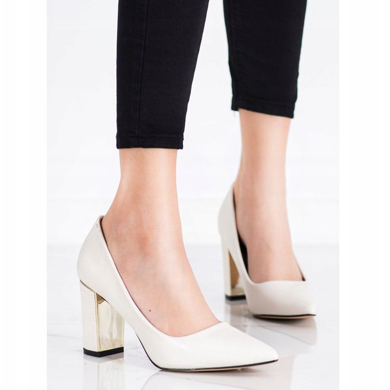 Goodin Stylové lodičky na vysokých podpatcích béžový 1 Goodin Stylové lodičky na vysokých podpatcích béžový 1