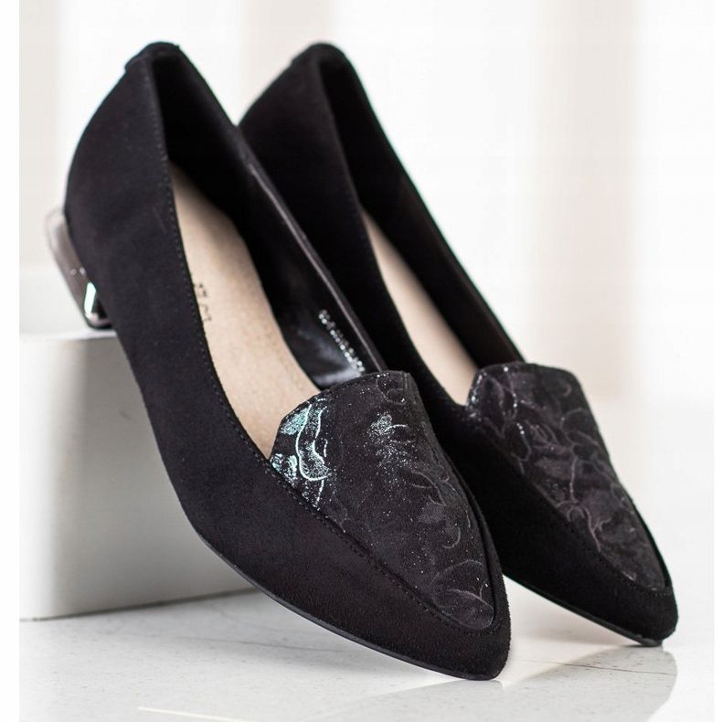 Goodin Módní čerpadla ve špici černá 2 Goodin Módní čerpadla ve špici černá 2