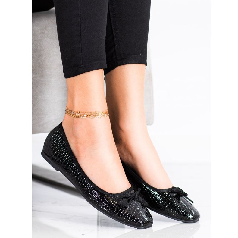 Goodin Balerínky z eko kůže černá 1