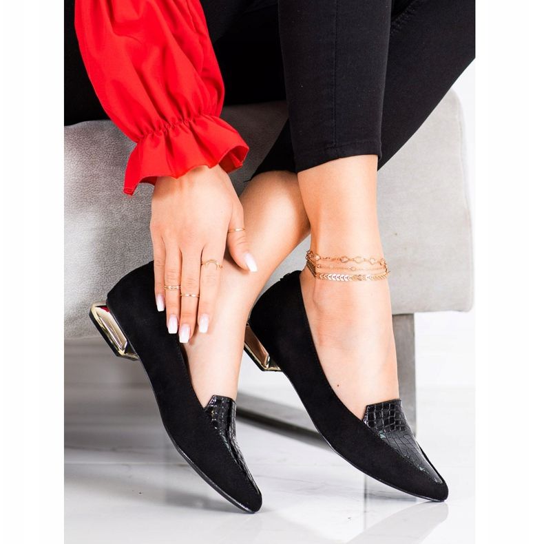 Goodin Módní čerpadla ve špici černá 1