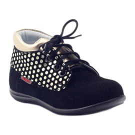 Dívčí kozačky Zarro 82/4 černé zlato černá zlatý 1