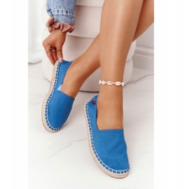 Espadrilky na pletené podrážce Big Star DD274A152 Blue modrý 2