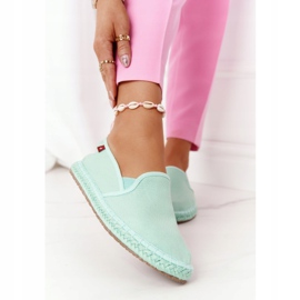 Zelené espadrilky na pletené podrážce Big Star DD274A141 zelená 1