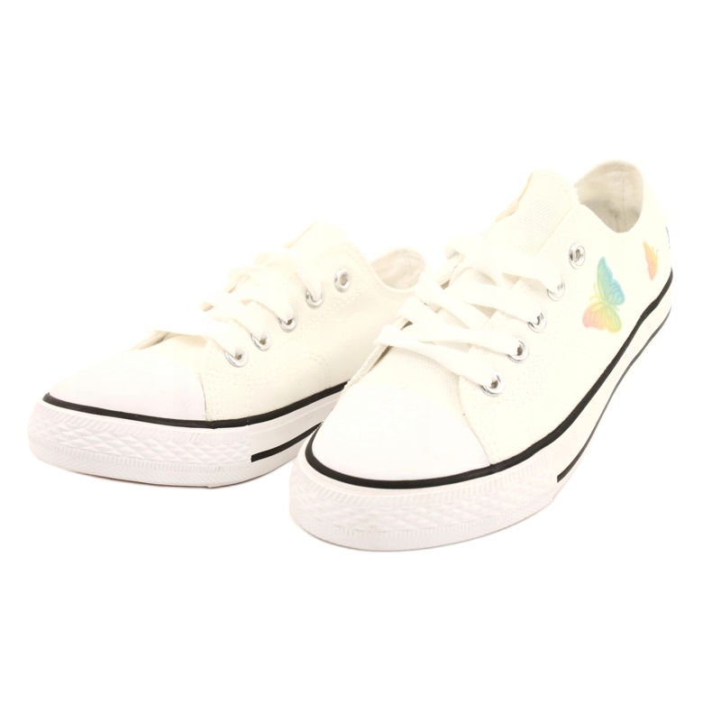 NEWS Bílé tenisky se zavázanými motýly 21DZ35-3585 bílý 1