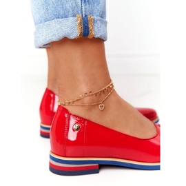Lakované kožené boty Maciejka 05035-08 červená červené 1