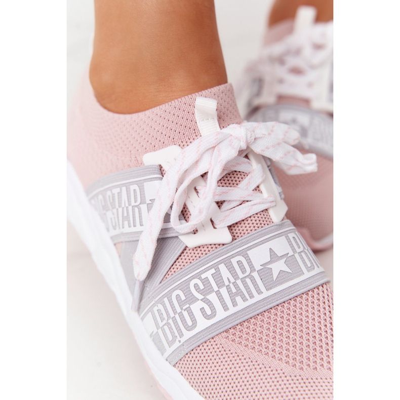 Dámská sportovní obuv Memory Foam Big Star HH274353 růžová růžový 1 Dámská sportovní obuv Memory Foam Big Star HH274353 růžová růžový 1