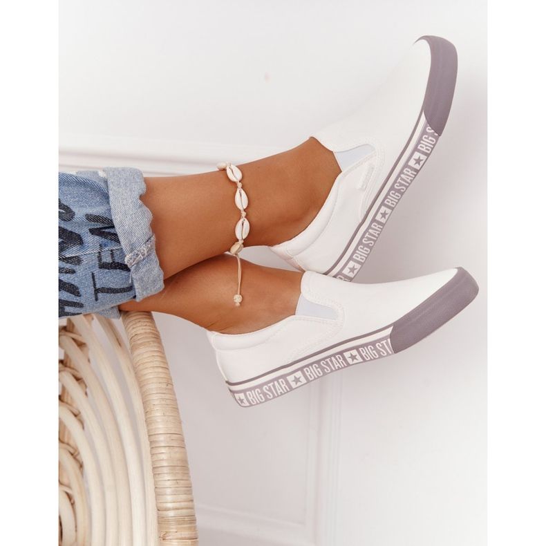 Dámské tenisky Nazouvací Big Star HH274007 bílá bílý 1