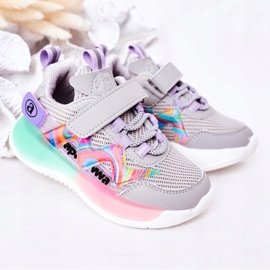 Apawwa Dětské sportovní boty Tenisky Grey Jump Jump šedá vícebarevný 1