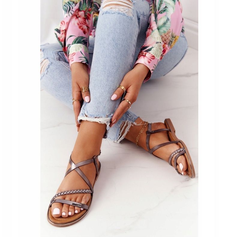 S.Barski Sandály s copem S. Bararski 152-1 měď vícebarevný 1