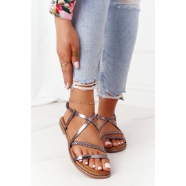 S.Barski Sandály s copem S. Bararski 152-1 měď vícebarevný 2