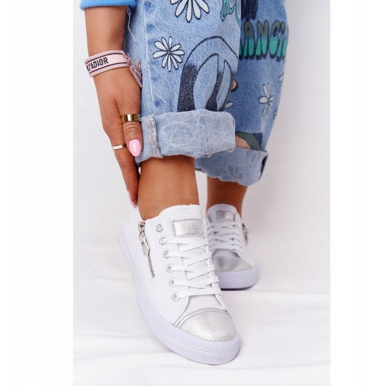 Dámské tenisky Bílo-stříbrný festival bílý 2