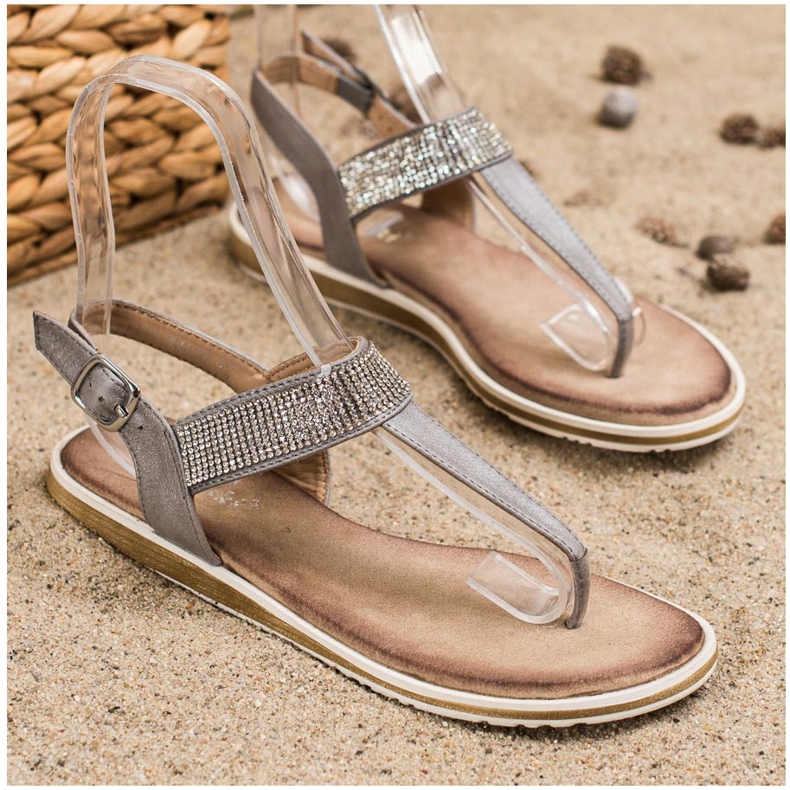 S. BARSKI Japonské sandály S.BARSKI šedá 1