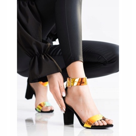 Goodin Sandály Na Tyči S Efektem Holo černý 2