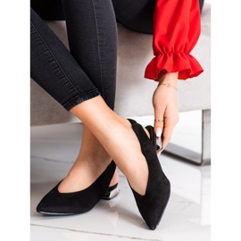 Goodin Černé nazouvací lodičky černý 1