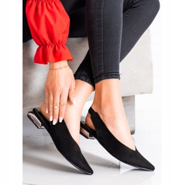 Goodin Černé nazouvací lodičky černý 2