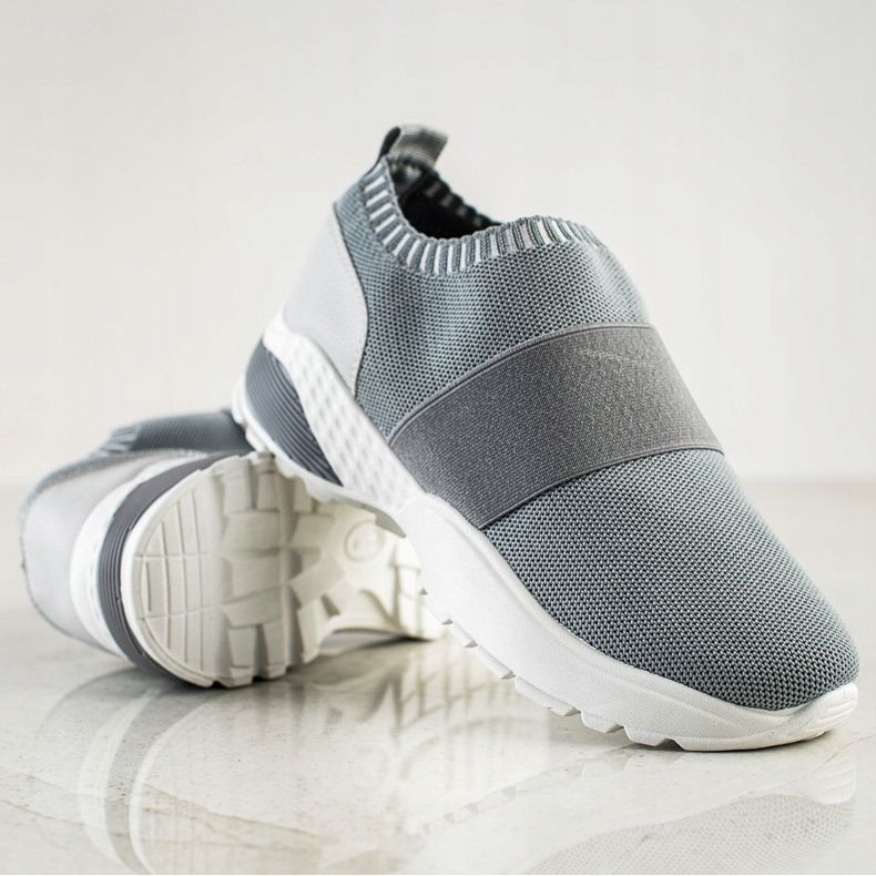 SHELOVET Nazouvací sportovní obuv s gumičkou šedá 1