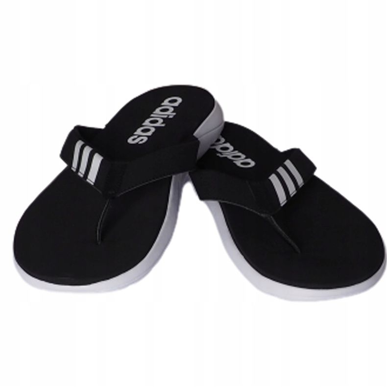 Pánské černé pantofle Adidas Flip Flop Adidas EG2069 bílý černý 1