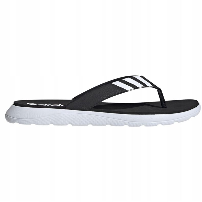 Pánské černé pantofle Adidas Flip Flop Adidas EG2069 bílý černá 2